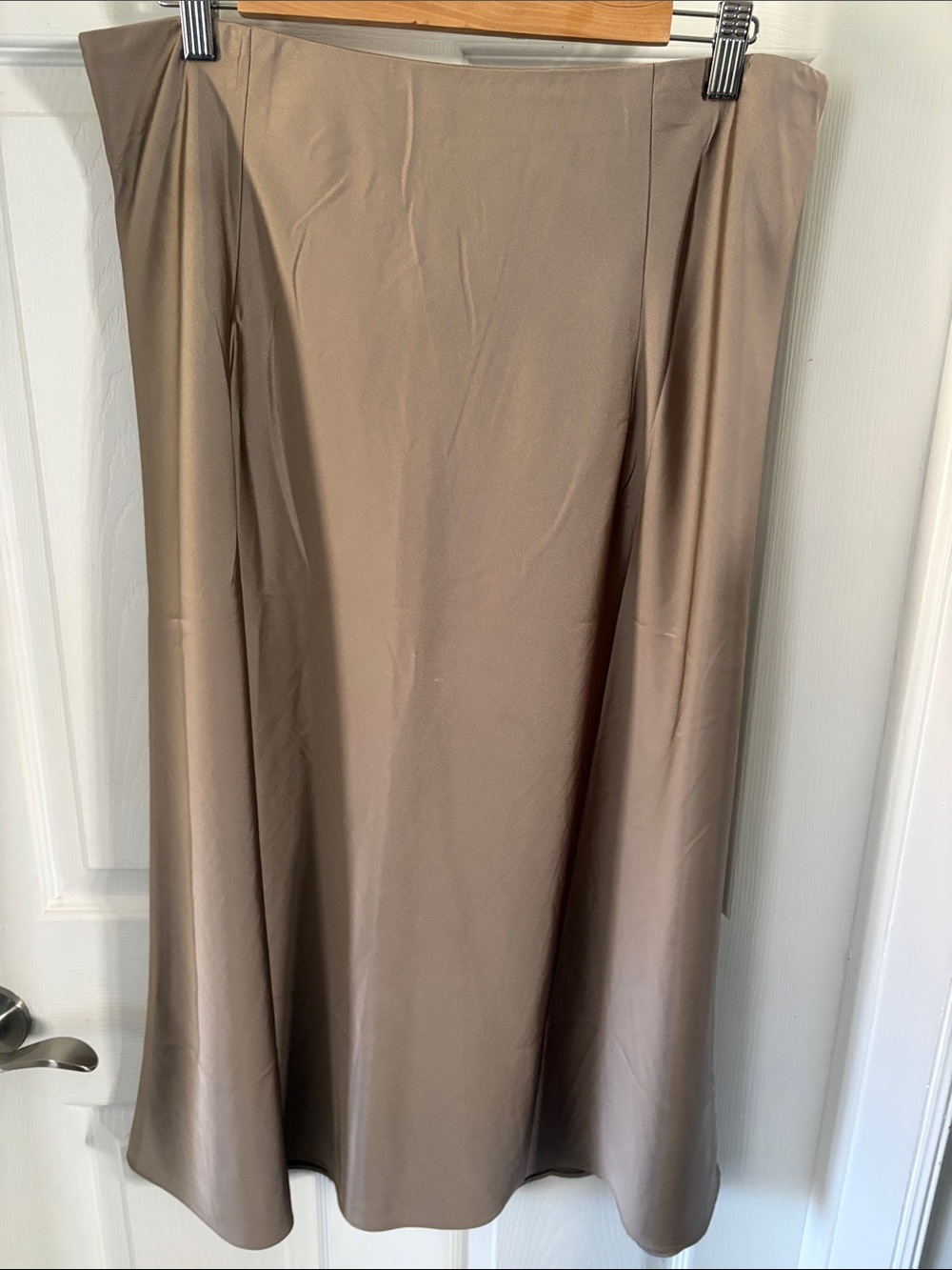 J. Crew Taupe Maxi Slip Skirt